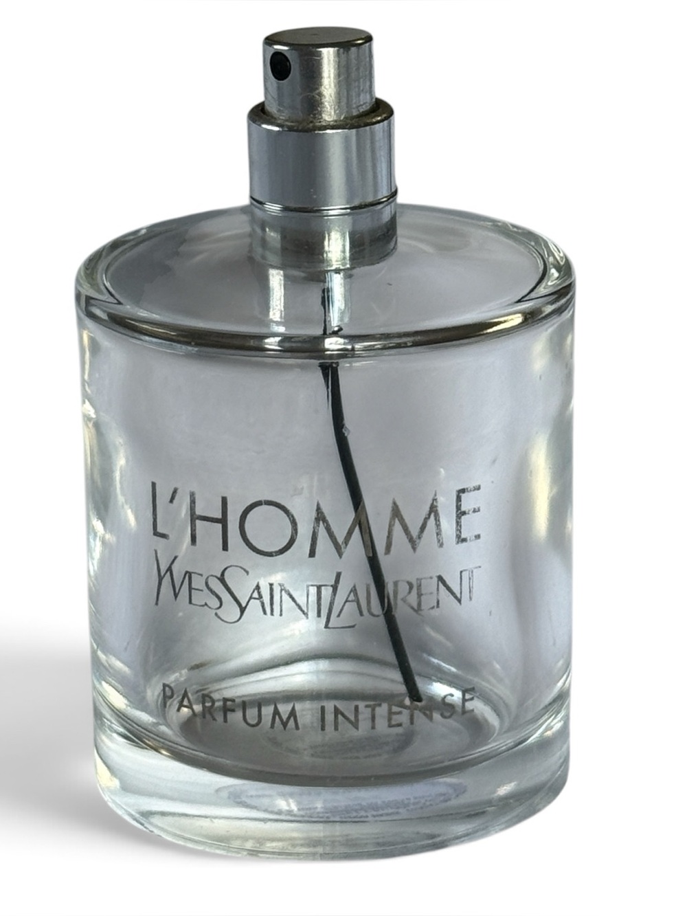 Yves Saint Laurent L'Homme Parfum Intense Empty Clear Glass 3.3 oz Bottle Men’s